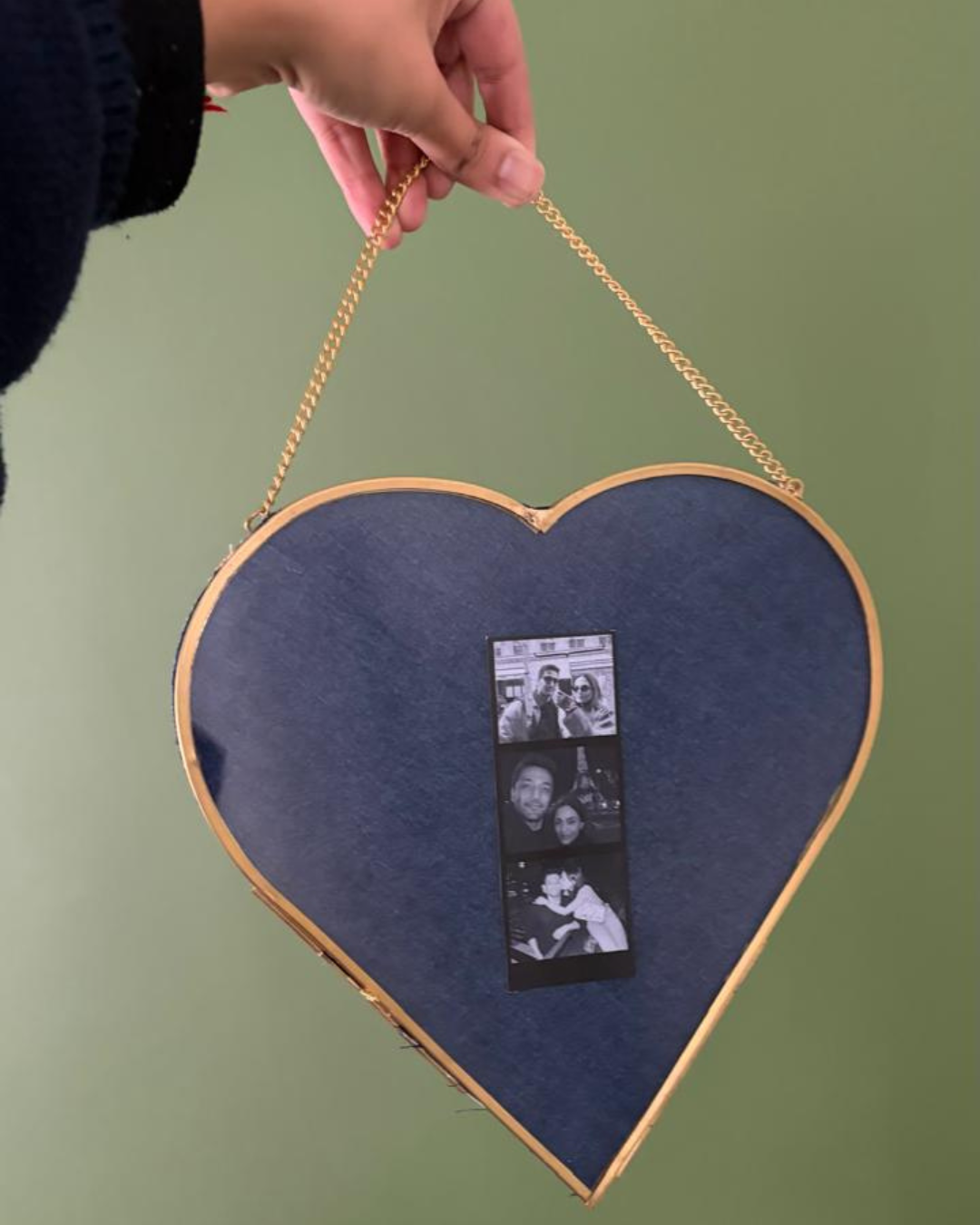 Denim Heart Frame