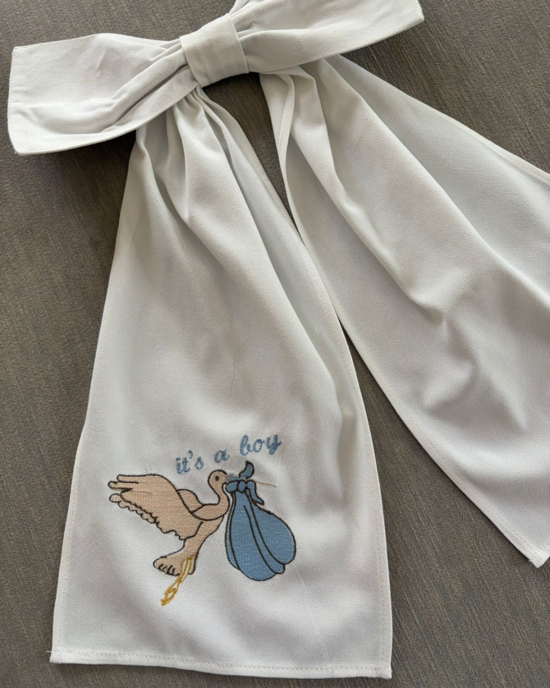 Baby Arrival Keepsake Announcement Bow