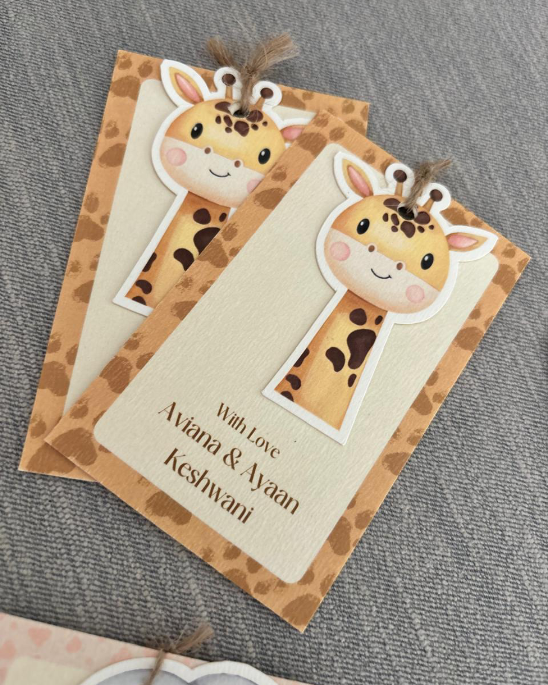 Personalised Jungle Baby Name Tags