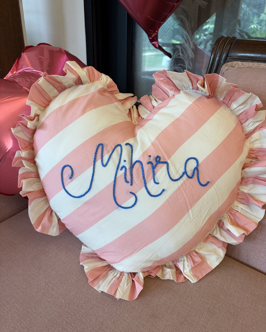 Personalised Heart Cushion