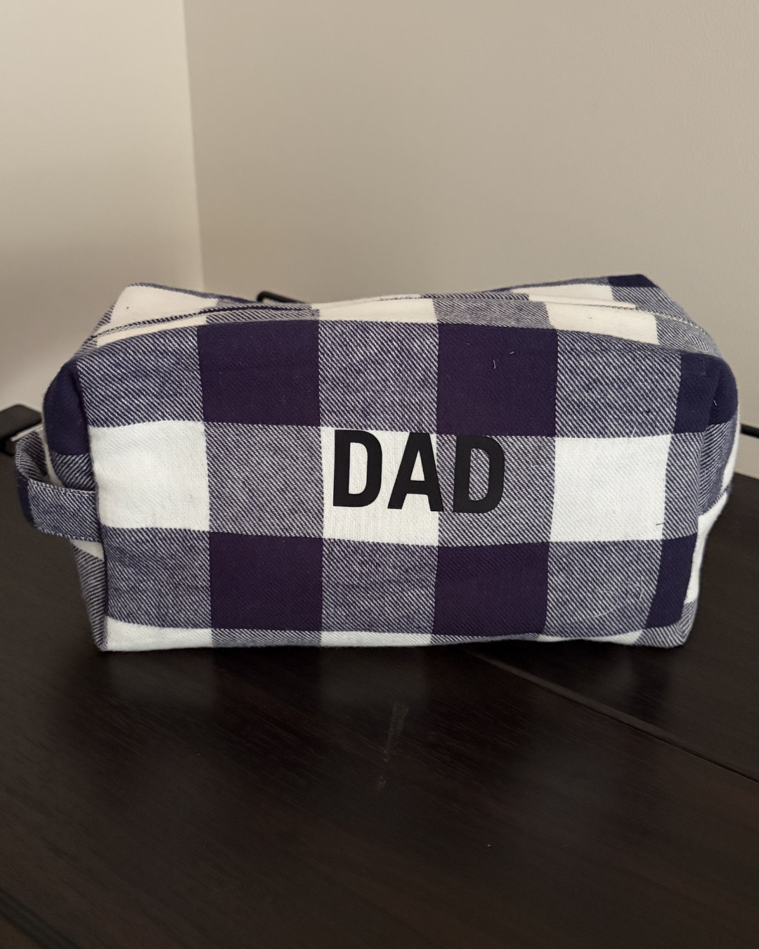 Dad’s Checkered Travel Pouch
