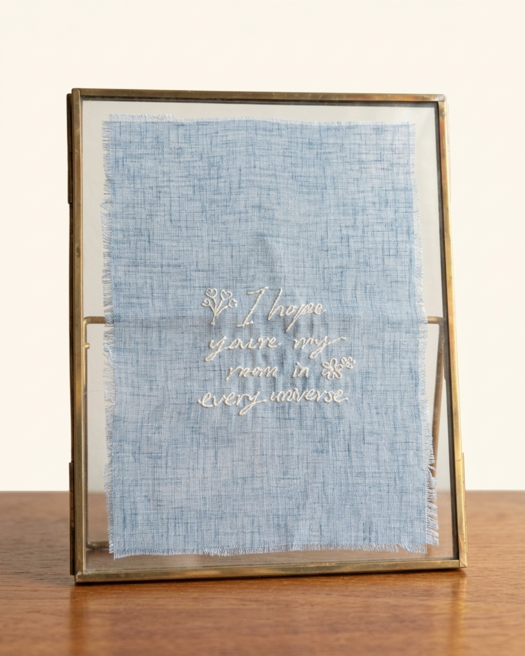 Embroidered Keepsake Frame