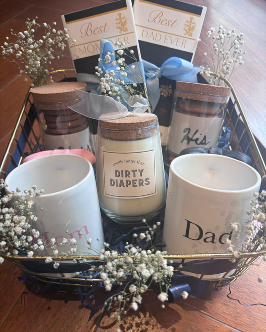 New mom dad essentials basket