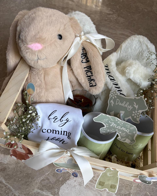 Baby coming soon basket