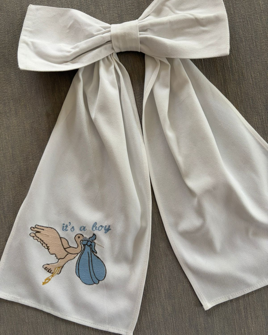 Baby Arrival Keepsake Announcement Bow