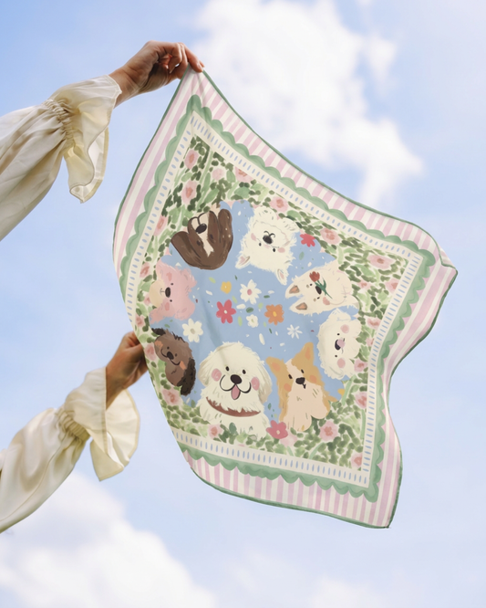 Dog Mum Silk Scarf