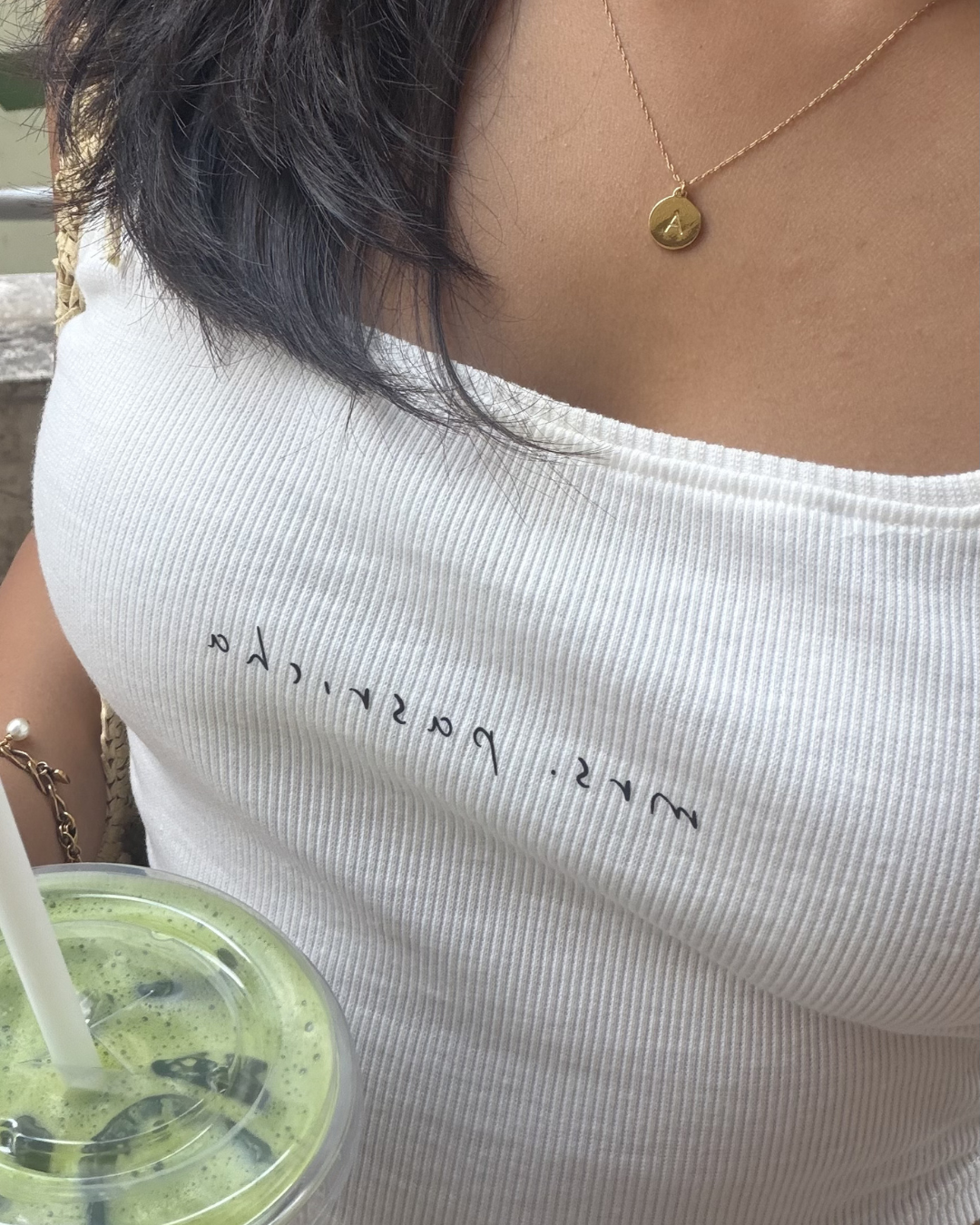 Custom Surname Ribbed Tank Top