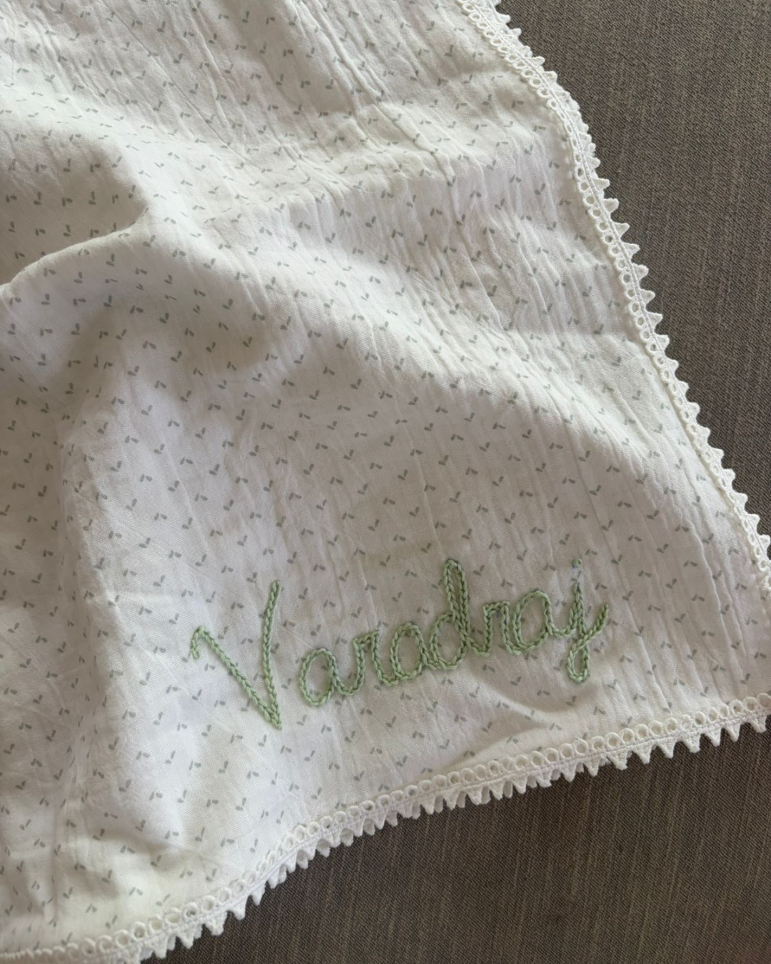 Personalised Muslin Baby Blanket