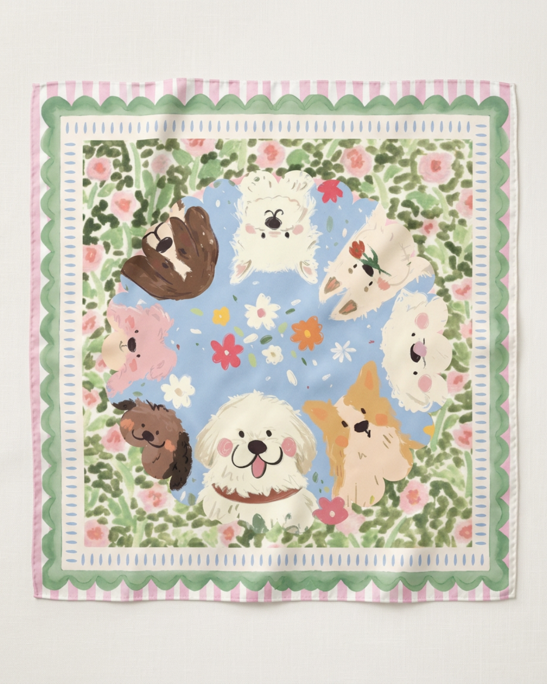 Dog Mum Silk Scarf