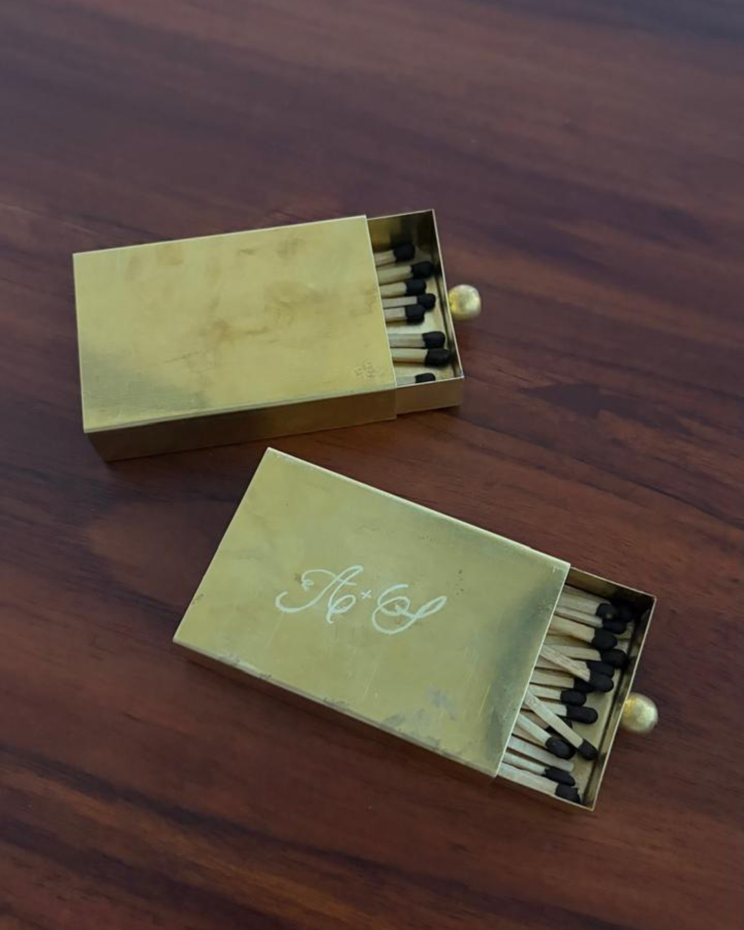 Engraved Brass matchbox