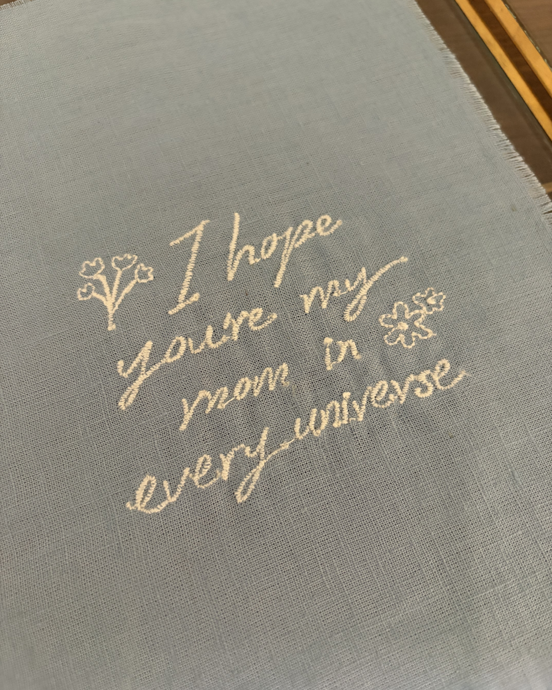 Embroidered Keepsake Frame