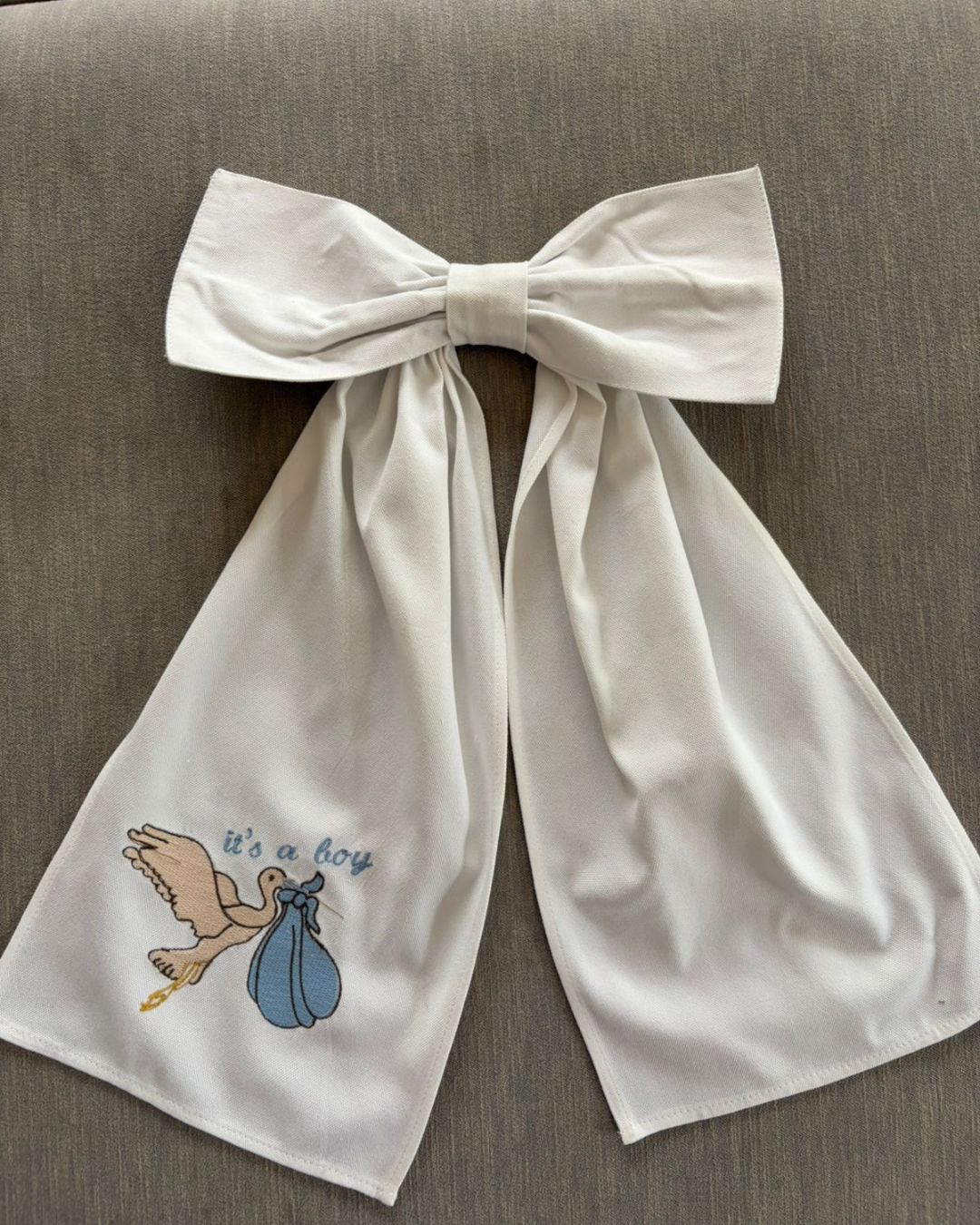 Baby Arrival Keepsake Announcement Bow
