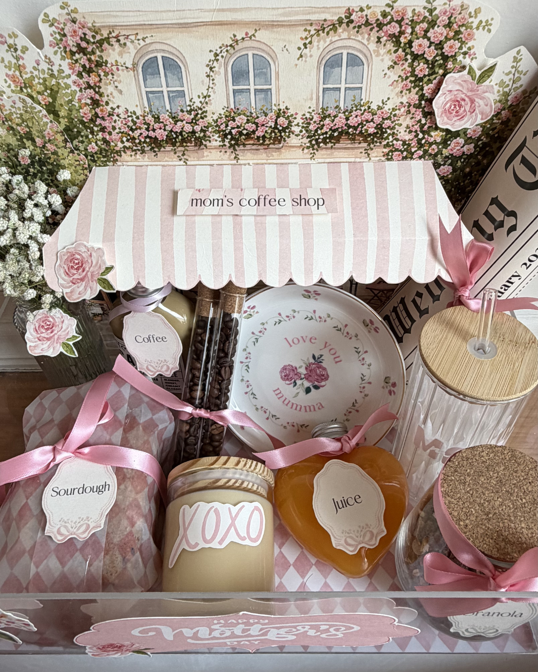 Mom's Coffee Shop- Breakfast in Bed Hamper