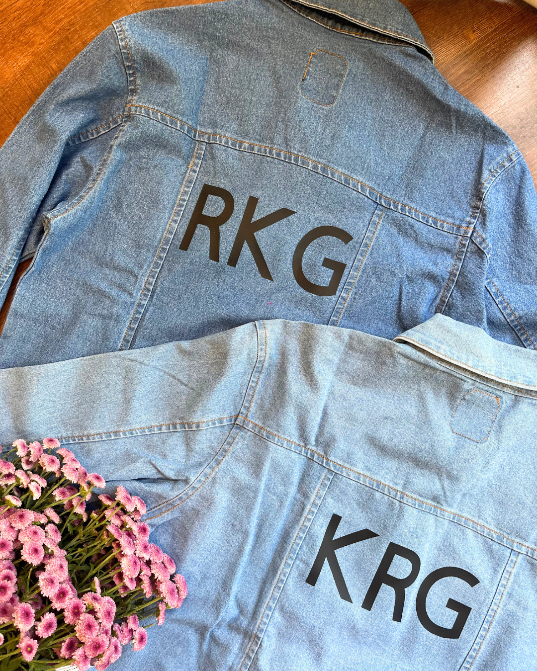 Monogrammed Denim Jacket