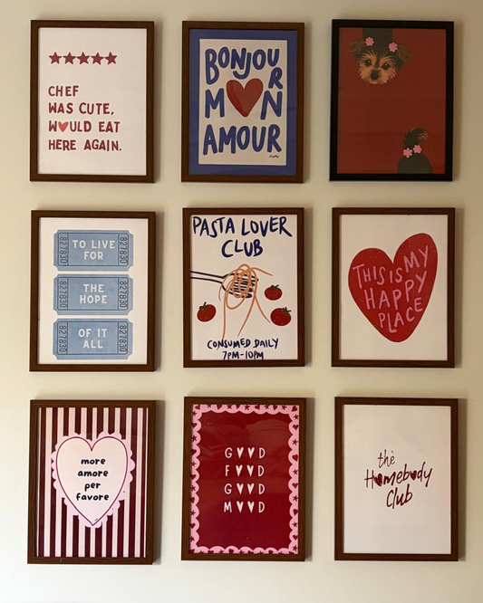 Set of 9 wall art