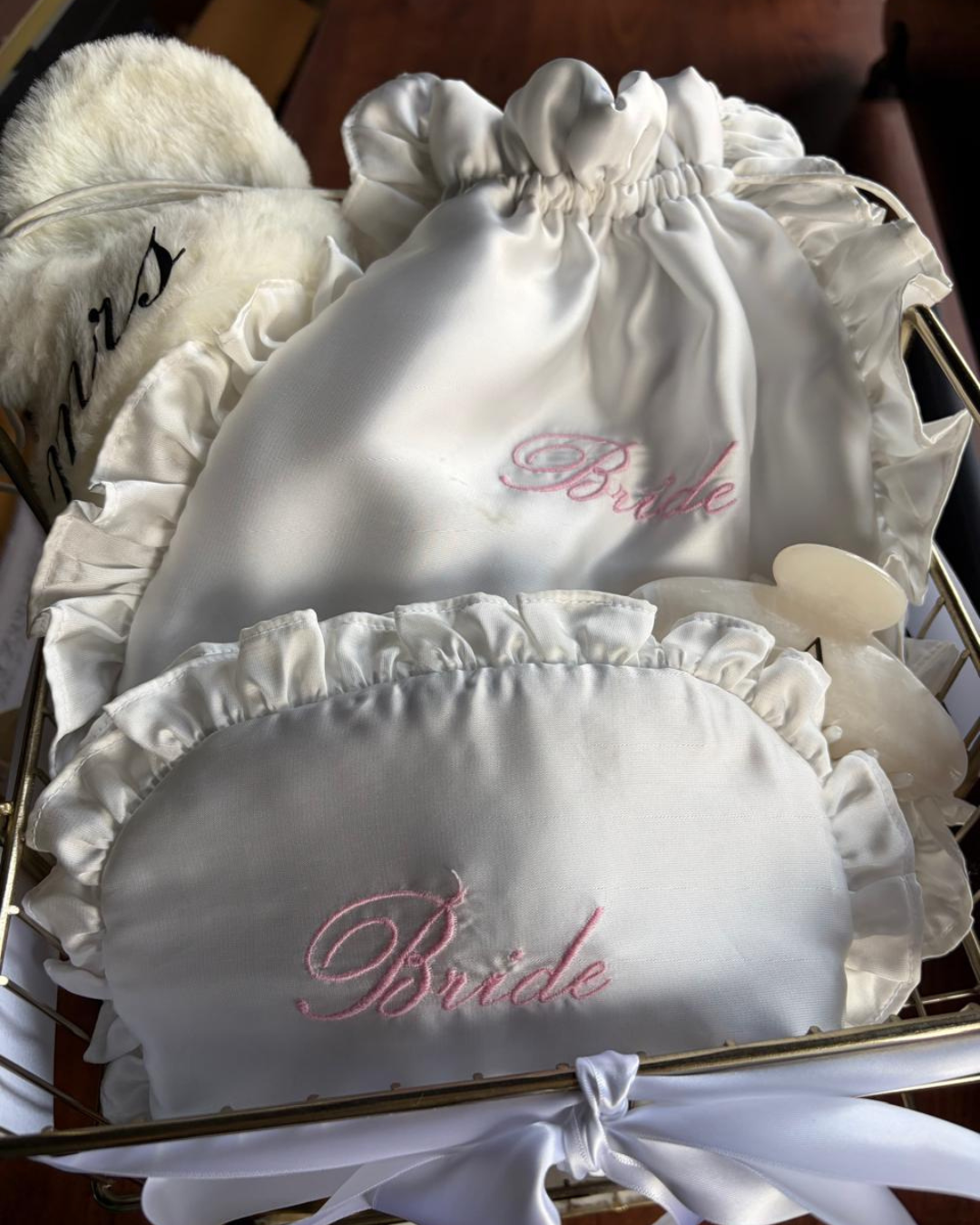 Bridal Satin Pouches
