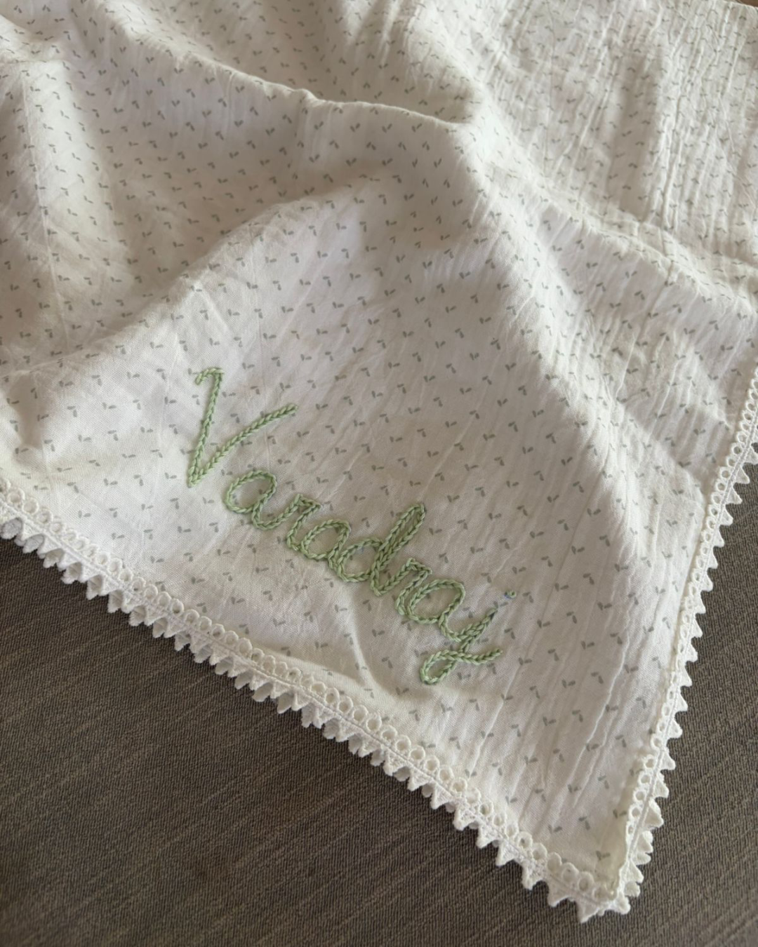 Personalised Muslin Baby Blanket