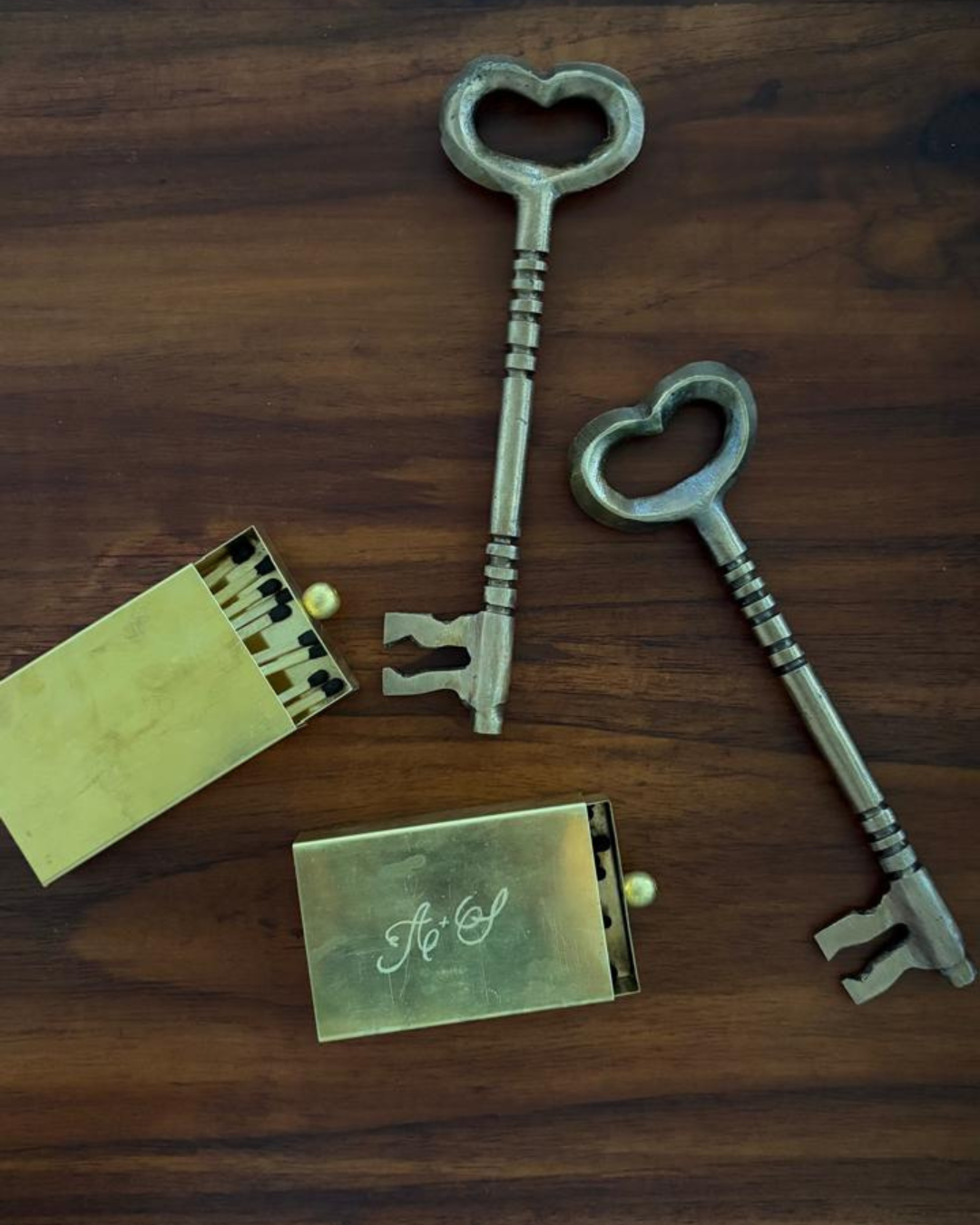 Engraved Brass matchbox
