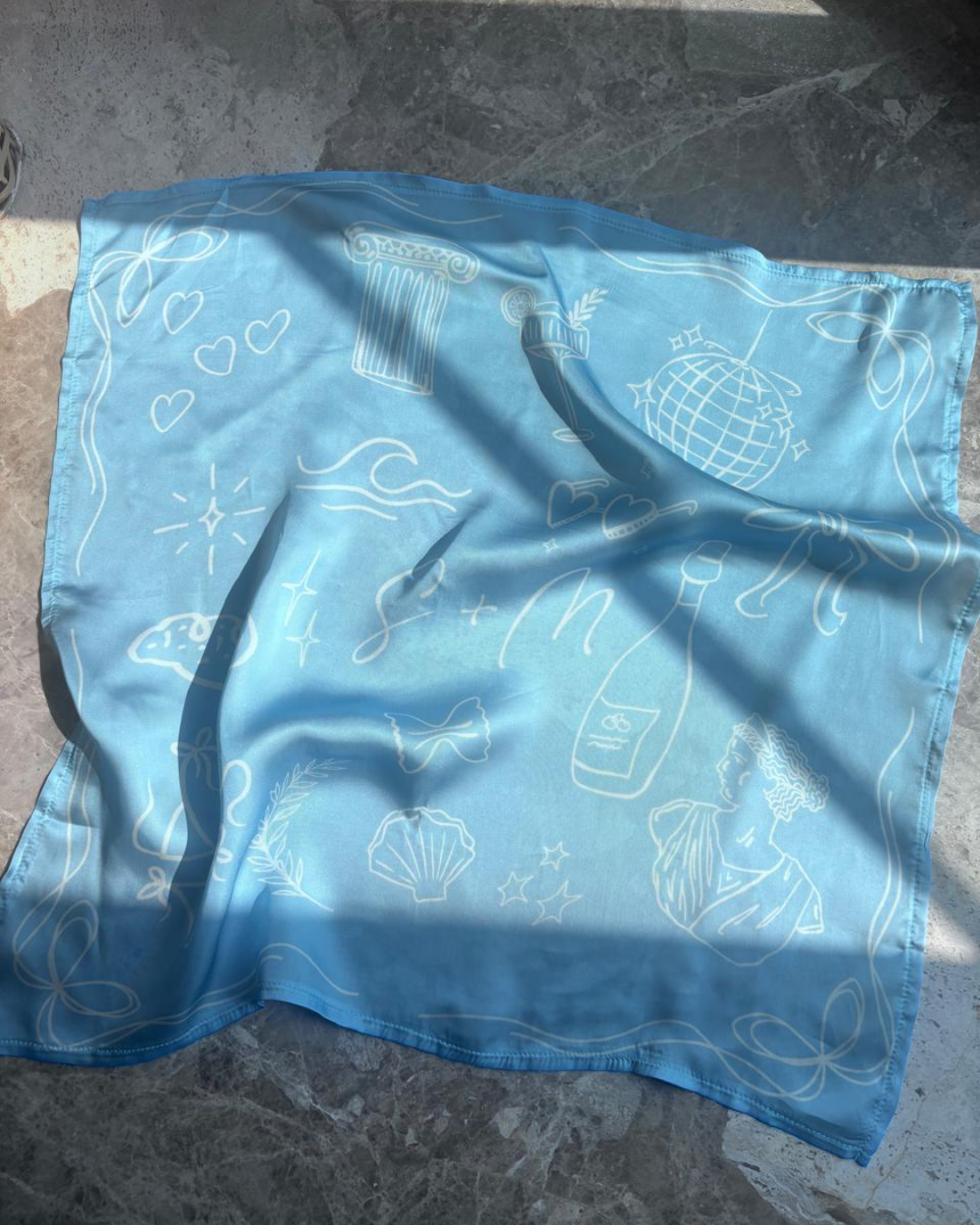 Custom silk scarf