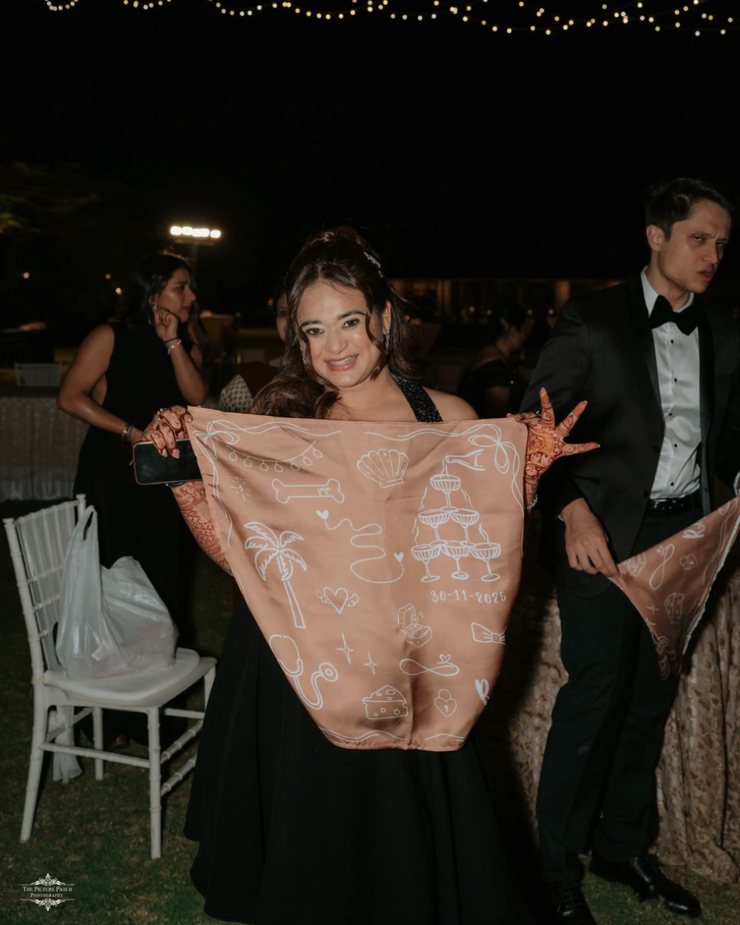 Custom silk scarf