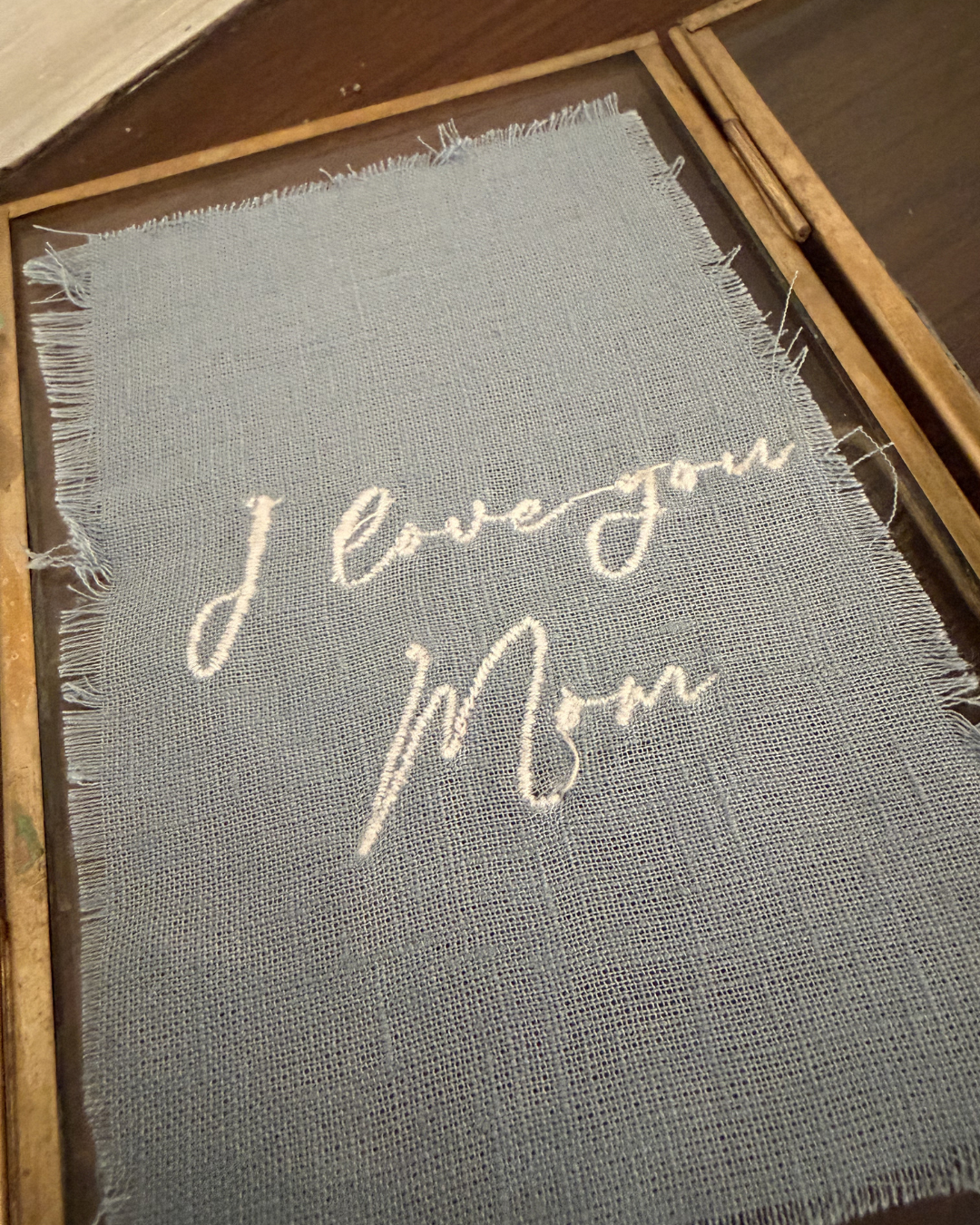 Embroidered Keepsake Frame 4x6