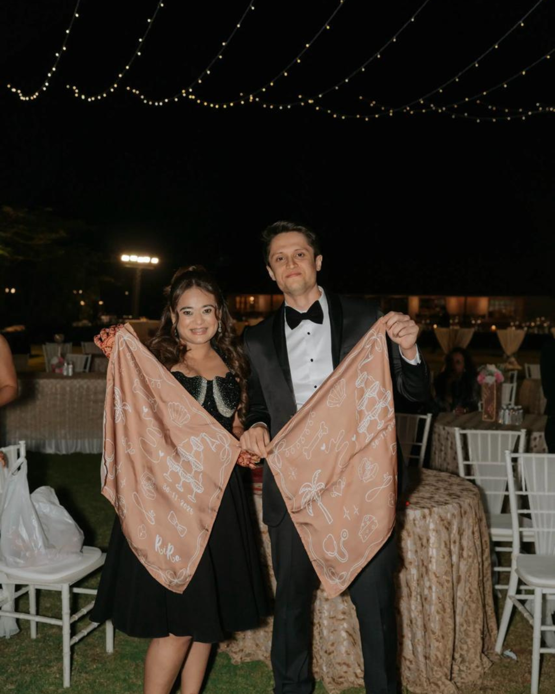 Custom silk scarf