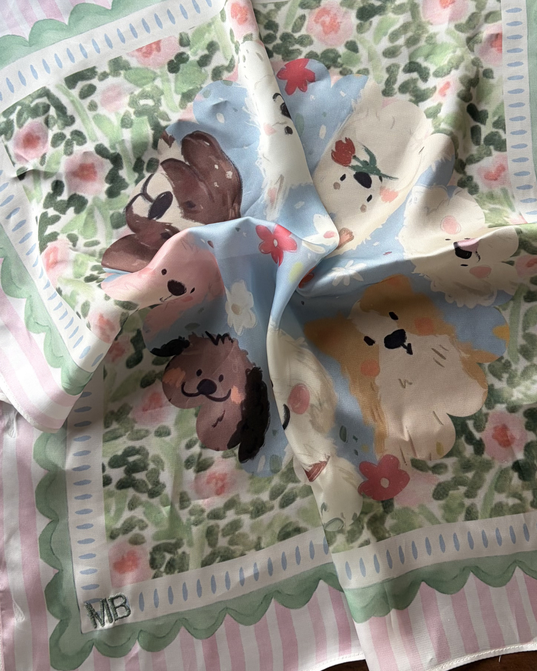 Dog Mum Silk Scarf